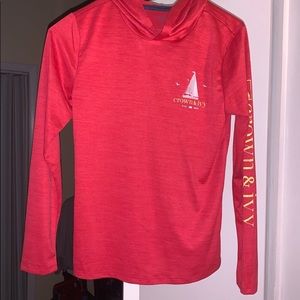 Big boys crown&ivy long sleeve w/ hood SZ Med